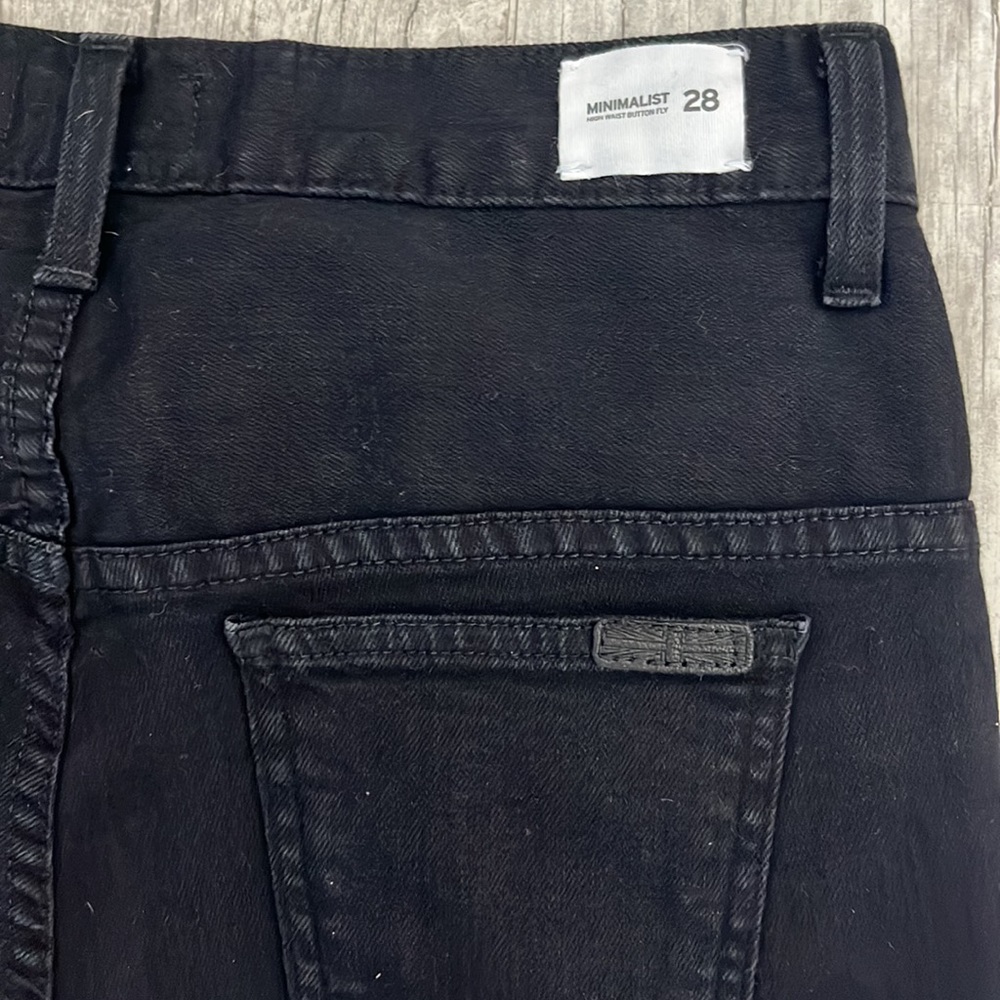 Hudson Women Black Jeans Minimalist High Waist‎ Button Fly Size: 28
